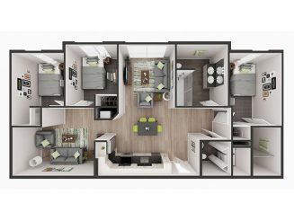 C1 Study Floor plan layout