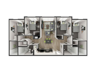 D3 Floor plan layout