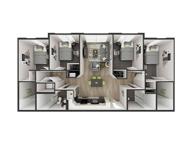 D3 Floor plan layout