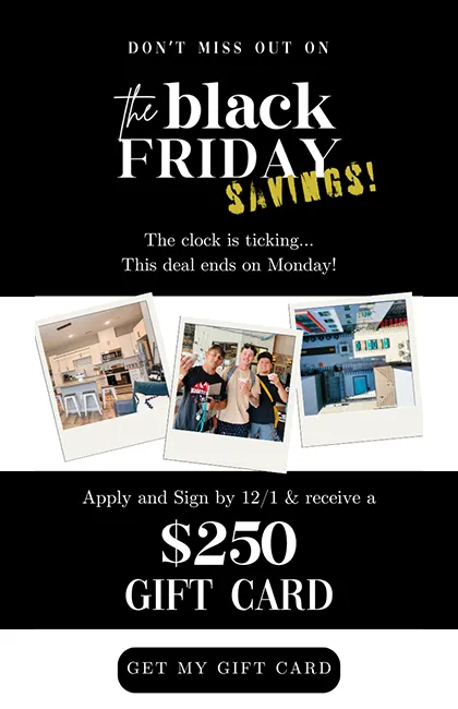 pop,up $250 gift card upon move in!